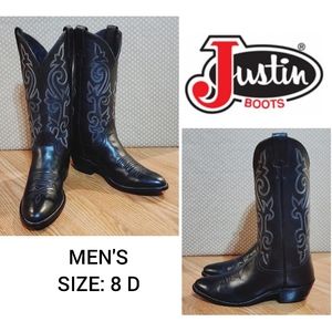 JUSTIN London Calf Western Boots - Men's Size 8D